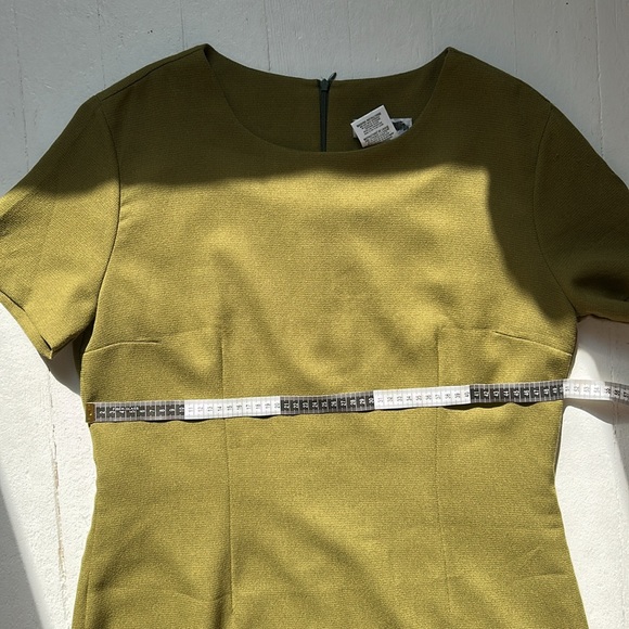 Vintage Olive Green Mini Dress - Picture 11 of 11